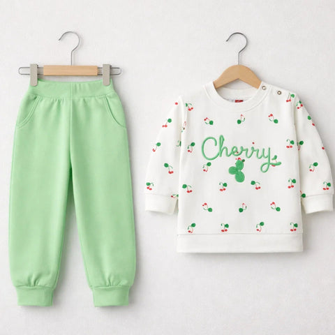 ND - 2 Pieces - Suit Set - Green - Cherry