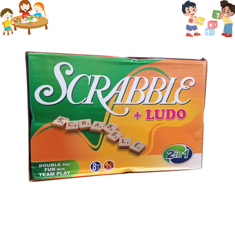 2 in 1 - Scrabble + Ludo Board Game