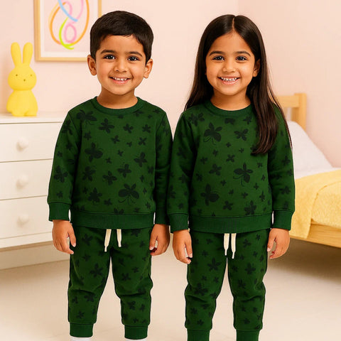 Z Kids - 2 Pieces - Suit Set - Dark Green - Butterfly - 25