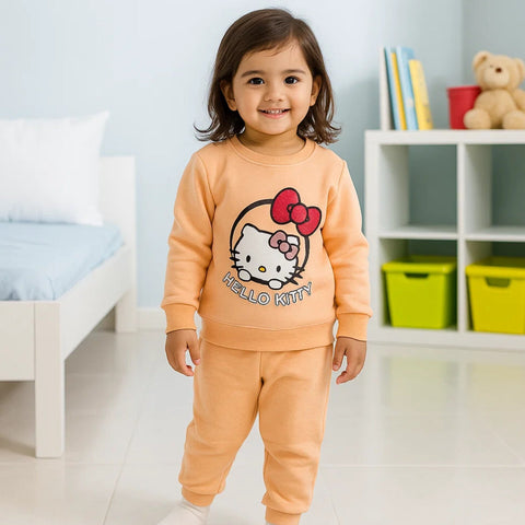 Wow - 2 Pieces - Suit Set - Peach - Hello Kitty - 25