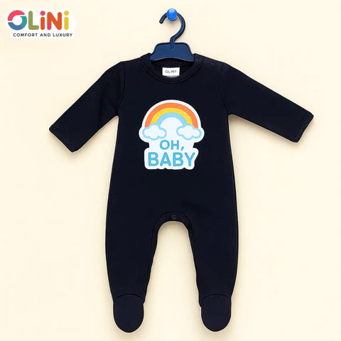 OLINI - Fleece - Romper - Navy - Baby