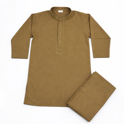 TBS - Wash N Wear - Kurta Shalwar - Olive - 26