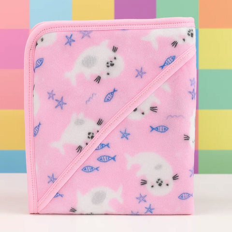Fleece - Wrapping Sheet - Cat Fish - Pink - 25