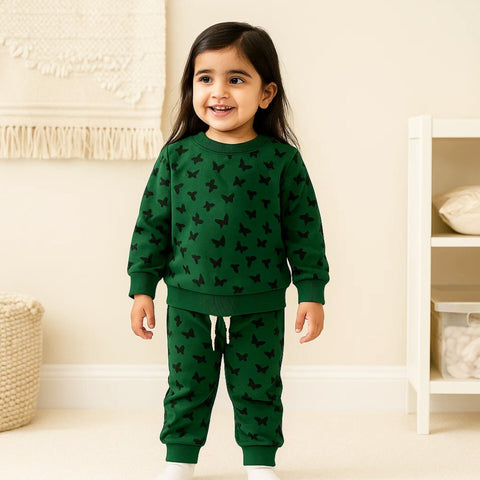 Z Kids - 2 Pieces - Suit Set - Green - Butterfly - 25