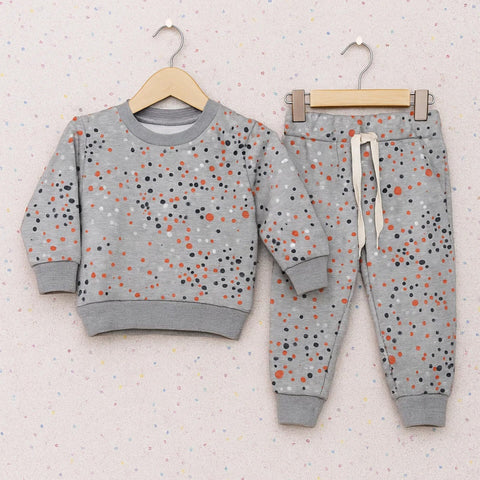 Z Kids - 2 Pieces - Suit Set - Light Grey - Polka - 25