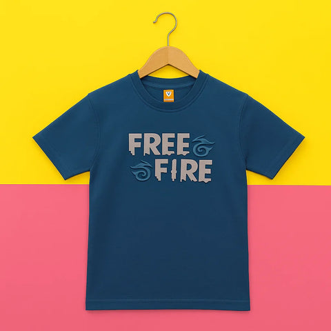 H&G - Free Fire - T-Shirt - Blue