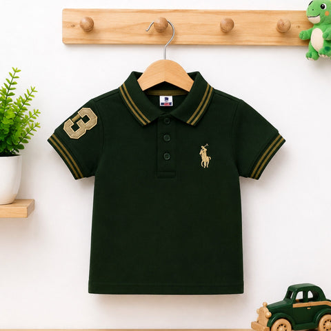 Polo T-Shirt Short Sleeves - Green - RL