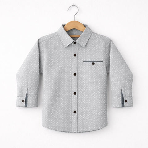 JR - Casual Shirt - Abstract - Grey
