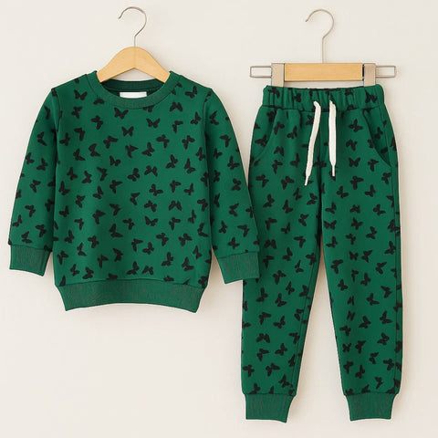 Z Kids - 2 Pieces - Suit Set - Green - Butterfly - 25