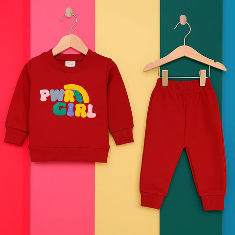 Wow - 2 Pieces - Suit Set - Red - Girl - 25