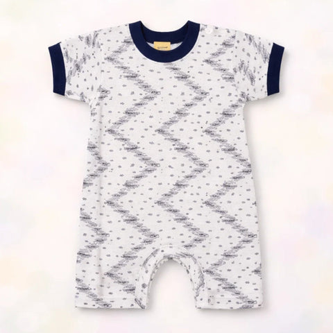 Next - Cotton Jersey - Short Leg Romper - Black - Anchors