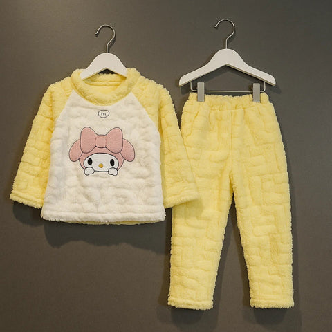 2 Pieces - Cropped Suit Set - Yellow - Cat