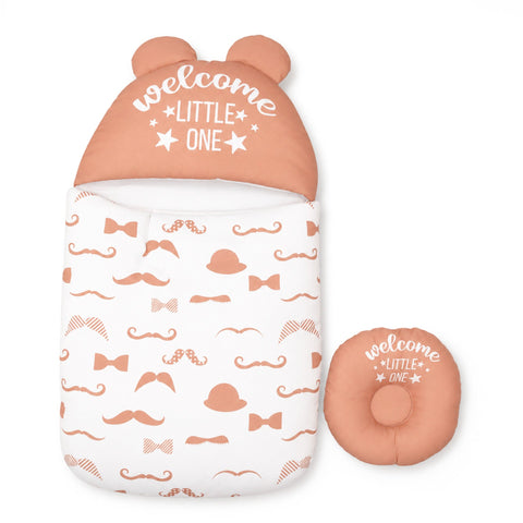 Cotton - Hooded Carry Nest - Beige - Little One - 26