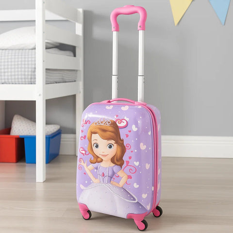 4 Wheels - Kids Travel Trolley - Purple - Sofia