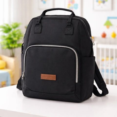 Ickle - Waterproof Diaper Backpack - Black