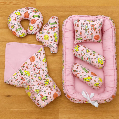 Velvet - 7 Pieces - Snuggle Bed - Pink - Transport - 25
