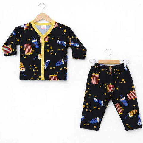 TBS - Cotton Jersey - Night Suit - Black - Party - 26