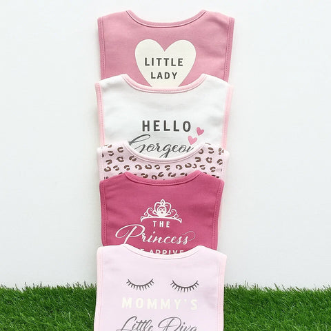 Aifeier - Pack of 5 Bibs - Girls - Theme 6