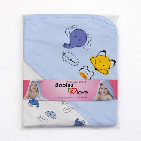 BRL - Cotton Interlock - Wrapping Sheet - Blue - Bonjour
