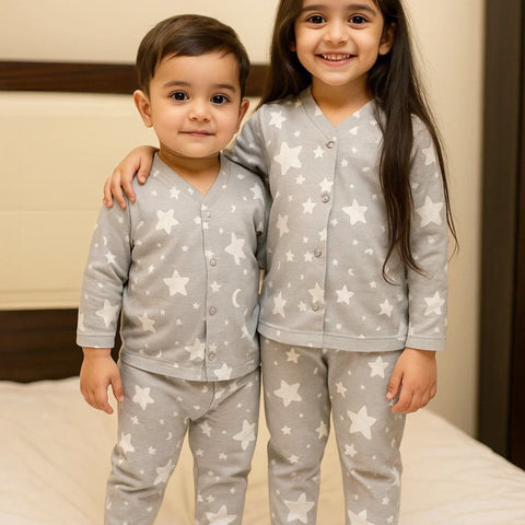 TBS - Night Suit - Vol-01-25 - Grey - Stars & Moon