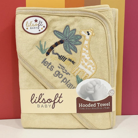 Lilsoft - Bath Towel - Brown - Giraffe