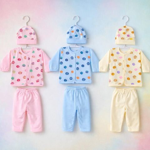 B&B - Cotton Jersey - Newborn Night Suits - BPY - Spheres - 26