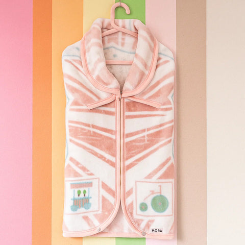 Mora Mink Single Ply - Zip Blanket - Pink - Canopy - 34*32 Inches