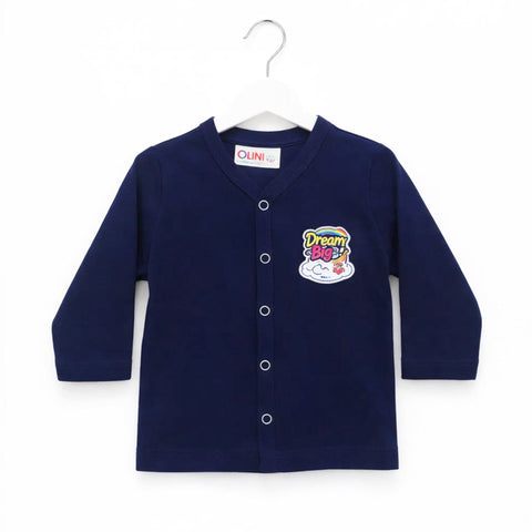 OLINI - Cotton Jersey - Night Suit - Navy - Dream Big