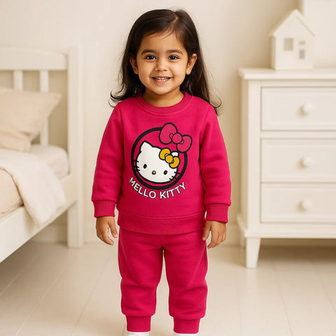 Wow - 2 Pieces - Suit Set - Pink - Hello Kitty - 25