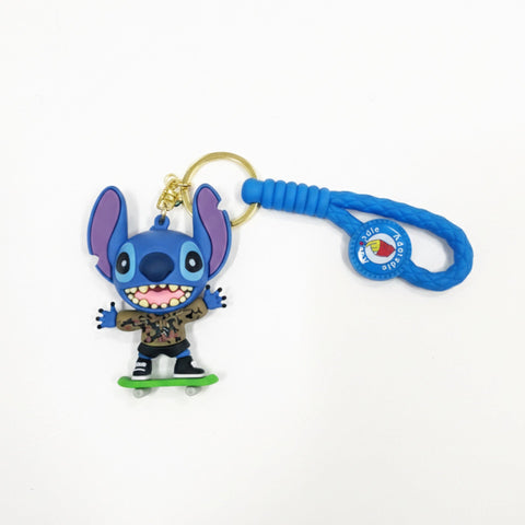 Character Key Chain - Blue - Green Skateboard