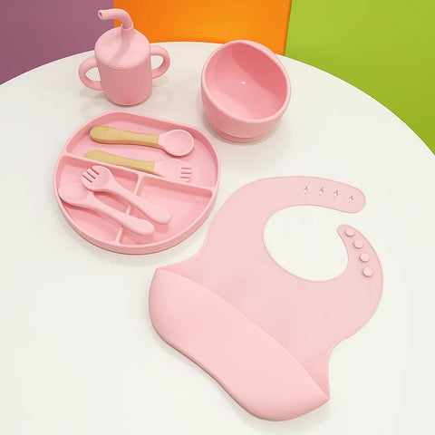 8 Pieces - Silicon Feeding Set