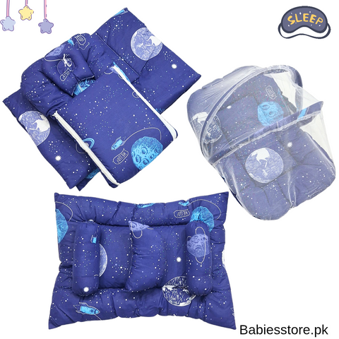 8 Pieces Bedding Set - Vol 05-25 - Navy Blue - Hello Space