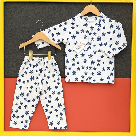 TBS - Night Suit - Vol-01-25 - White - Flowers