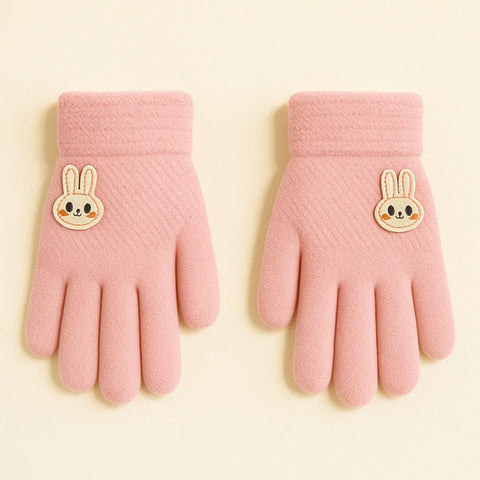 Pair of Gloves - Light Pink - Rabbit - (3-5 Years)