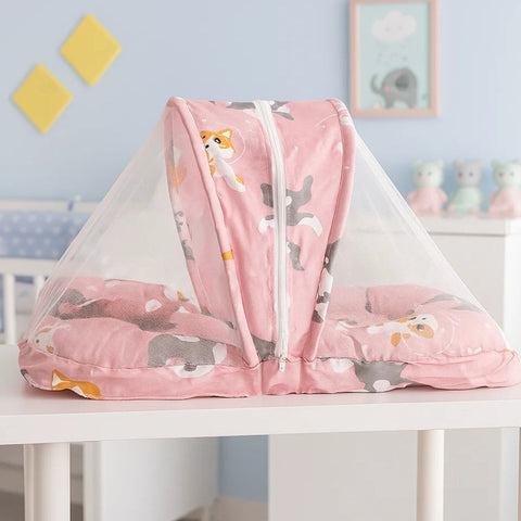 Mosquito Bed Net - Vol-09-25 - Pink - Cats