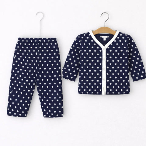 TBS - Cotton Jersey - Night Suit - Navy - Twinkle - 26