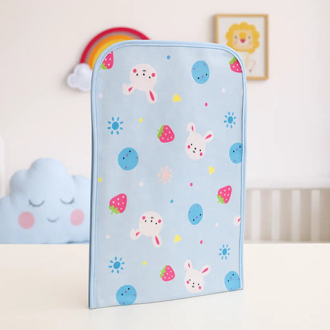 Diaper Changing Sheet - Medium - 27*19 Inches - Blue - Rabbit