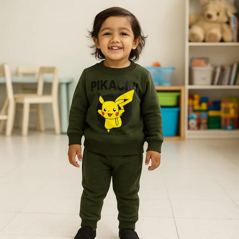 Wow - 2 Pieces - Suit Set - Dark Green - Pikachu - 25