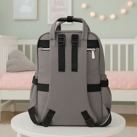 Bebesitos - Waterproof Diaper Backpack - Dark Grey