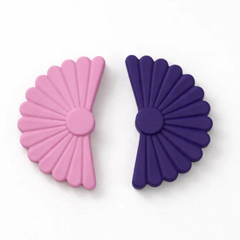 Pack of 2 - Catchers - Purple & Tea Pink - Floral