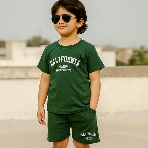 TBS_BRL - T-Shirt & Shorts - Green - California