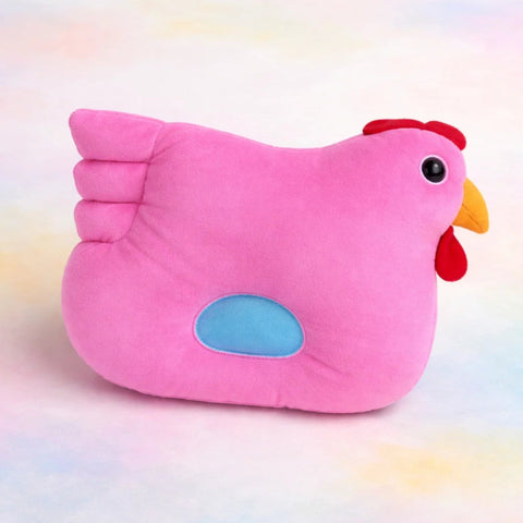 Aifeier - Plush Pillow - Pink - Hen