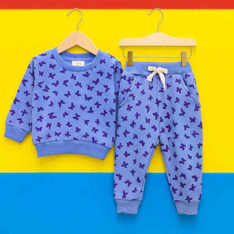 Z Kids - 2 Pieces - Suit Set - Blue - Butterfly - 25