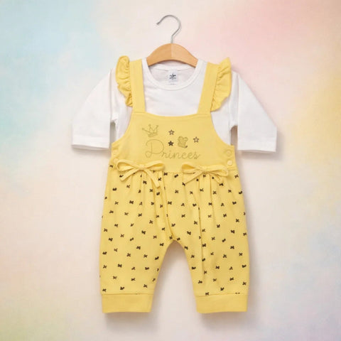 Fashion - 2 Pieces - Romper - Yellow - Princess - (0-3 Months)