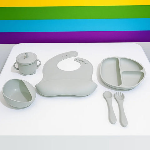 6 Pieces - Silicon Feeding Set