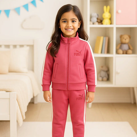 Pum - 2 Pieces - Track Suit - Pink - Stripes