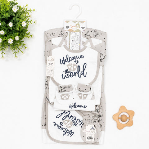 JL - Cotton Interlock - 12 Pieces - Welcome - Starter Set - Grey