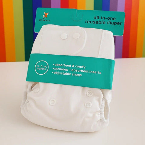 Reuseable Diaper - White