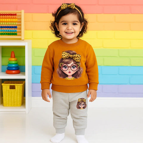 2 Pieces - Suit Set - Orange Brown - Cute Girl - 25