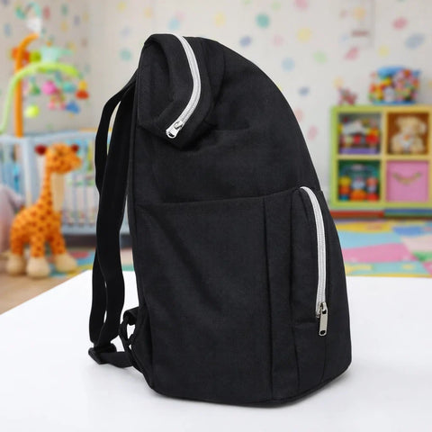 Ickle - Waterproof Diaper Backpack - Black